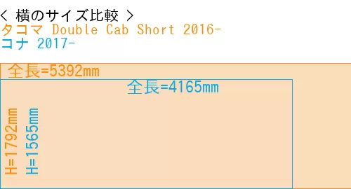 #タコマ Double Cab Short 2016- + コナ 2017-